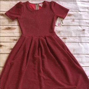 NWT Hot Pink & Black LuLaRoe Amelia Dress